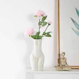 Arredamento per la casa corpo umano plastica arti vaso decorazione vaso in ceramica scultura vaso bianco - Product Image 5