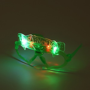 لوازم حفلات المهرجان وامض 4 نظارات مضيئة LED ، نظارات حديدة للعام الجديد السعيد - Product Image 4