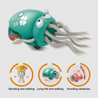Jouet poulpe dansant 2025, jouet électrique amusant, automatique, évitant les obstacles, jouet sensoriel, poulpe rampant électrique, jouet pour animaux de compagnie, enfants