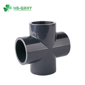 NBQXHY Raccord de tube en plastique <span class=keywords><strong>PVC</strong></span> DIN GB Raccord en T égal UPVC Union Cross 20mm 160mm Raccords de tuyau d'alimentation en eau industrielle - Product Image 6