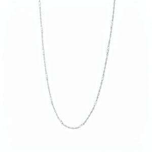 Chic Textured <b>Pineapple</b> Shape White Pt950 Fine Rope Chain Necklace For Ladies Casual Stackable Platinum Jewelry - Product Image 4