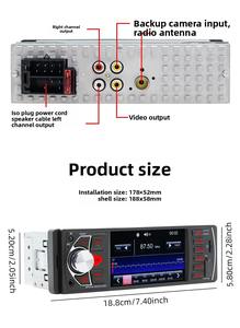 مشغل MP5 للسيارة كروز بشاشة OLED مقاس 4.1 بوصة عالية الدقة 4K مع راديو وخاصية الأولوية عند الرجوع للخلف، نظام أندرويد مدمج، مشغل <span class=keywords><strong>MP3</strong></span>، كاميرا خلفية، مشغل أقراص مضغوطة، ضمان لمدة سنة - Product Image 5