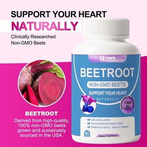 Cápsulas de Extracto de Remolacha Orgánica OEM Supplements, 800 mg, Cápsulas de Remolacha - Product Image 5