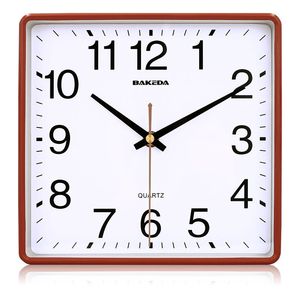 Hiện đại tùy chỉnh vuông Retro Nhựa Cổ Điển Đồng hồ treo tường mặt duy nhất với kim hiển thị cho phòng khách - Product Image 3