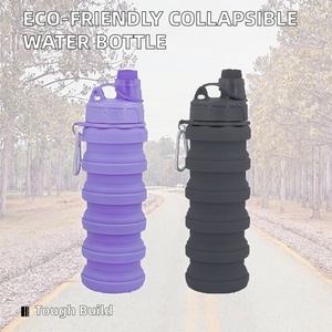 Botella de Agua Plegable de Silicona Ecológica con Logotipo Personalizado para Camping, Bebida Directa - Product Image 3