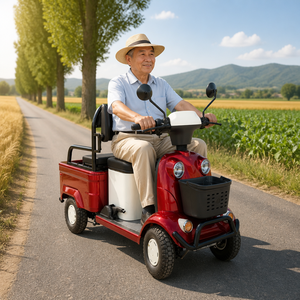 Scooter Eléctrico <span class=keywords><strong>de</strong></span> 4 Ruedas para Adultos Mayores y Personas con Discapacidad, Motor <span class=keywords><strong>de</strong></span> 650W, Caja <span class=keywords><strong>de</strong></span> Carga Grande, Controlador <span class=keywords><strong>de</strong></span> 12 Tubos, Directo <span class=keywords><strong>de</strong></span> Fábrica Personalizado - Product Image 1