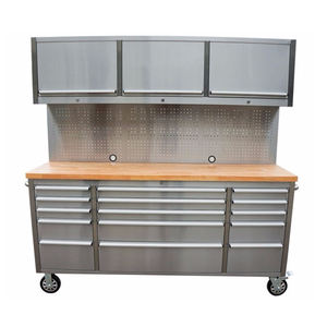 [Spedizione Rapida] Armadio Portautensili in Acciaio Inox all'Ingrosso, Armadio di Servizio, Armadio da Ferramenta Antideformazione, Cassettiera da 72 Pollici - Product Image 2