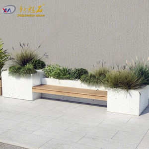 Nuevo Banco de Hormigón para Exteriores Magic Stone con Asiento de Madera para Ingeniería Paisajística y Proyectos Municipales - Product Image 3