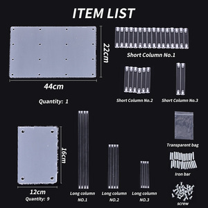 Venta caliente multifuncional de juguete de acrílico de Perfume personalizado elevadores de postre soporte de exhibición estante de almacenamiento de exhibición de maquillaje - Product Image 5