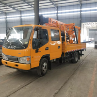 Camion de forage de puits d'eau de 200 m, foreuse de puits sur châssis de camion, machine de forage de puits d'eau minière haute efficacité