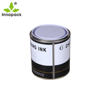 Boîtes métalliques personnalisables de 1L en fer blanc avec impression quadricolore pour peintures et produits chimiques – Vente en gros fabricant