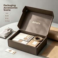 Coffret Cadeau de Bijoux Personnalisé en Matériaux Recyclés Écologiques Rigides Magnétiques, Fait Main, Impression Quadricolore, Emballage de Luxe, Merci