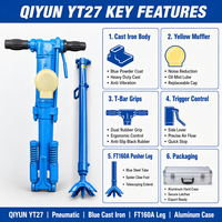 Marteau-piqueur minier QIYUN haute performance et de bonne qualité, perceuse à roche portative facile à utiliser