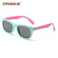 Lunettes de soleil pour enfants en silicone TPEE, légères, avec protection UV, polarisées, confortables et durables, personnalisables pour garçons et filles