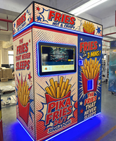 Distributeur automatique de frites chaudes et croustillantes, kiosque en libre-service, gestion basée sur le cloud, contrôle de distribution par IA
