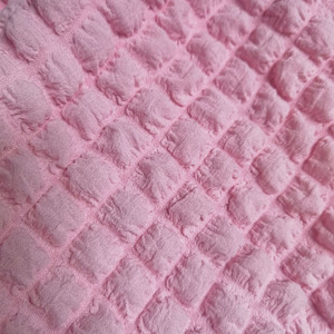 Robe de printemps et d'été en Jacquard, tissu gaufré plissé et extensible - Product Image 5