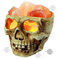 Lampe de sel de l'Himalaya portable, durable et décorative, style Halloween, pour la maison, la chambre à coucher, utilisation comme veilleuse