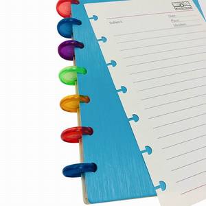 Cahier à feuilles mobiles à ongles champignons personnalisé A5 couverture rigide Cahier d'affaires ongles champignons colorés planificateur de feuilles mobiles - Product Image 2