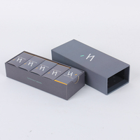 Boîte d'emballage de luxe personnalisée avec logo, boîte cadeau rigide en papier coulissante pour vêtements, sous-vêtements, chaussettes et accessoires