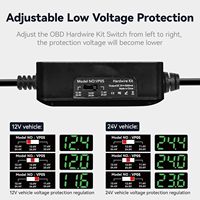 Kit de cableado de Puerto USB C REDTIGER con 10 pies 12V-24V 5V Cable de alimentación Protección de bajo voltaje Dash Cam OBD para vehículos