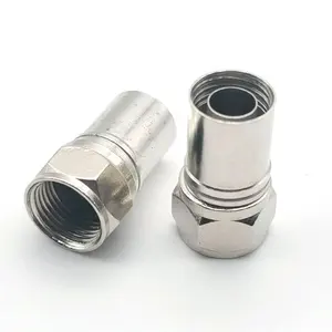 Hot Rf Coaxiale Crimp Rg 6 F Type Man Connector