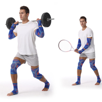 WOSWEIR Support de genou sportif, attelle de cheville en nylon, attelle de poignet pour la course, le basketball, la gym, l'entraînement, soulagement des douleurs articulaires