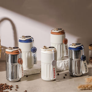 Pantalla LED Inteligente de Temperatura de Acero Inoxidable 316 Doble Walleed LOGOTIPO Personalizado Vaso Térmico Taza de Café de Viaje Tazas con Cuerda - Product Image 6