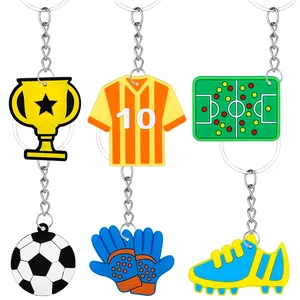 Desain cincin kunci baru Jersey Piala Sepak bola gantungan kunci kreatif Festival pesta ulang tahun kebaikan hadiah grosir silikon PVC