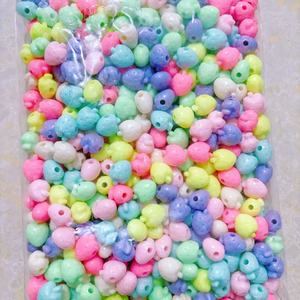 Fleur Styles complets printemps couleur acrylique grand trou perles enfants bricolage perlé té<span class=keywords><strong>l</strong></span>éphone portable chaîne matériel sac bijoux perles - Product Image 2