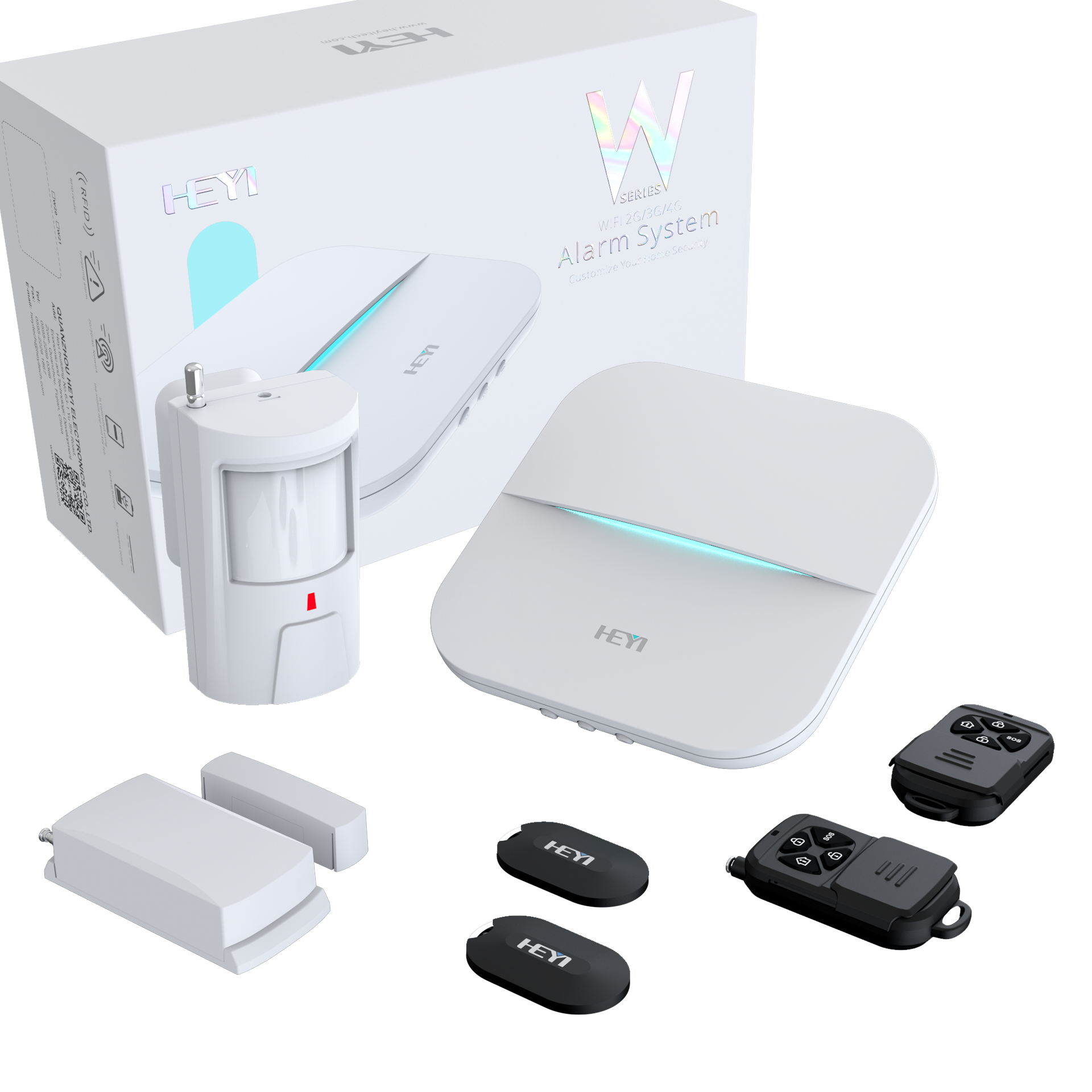DAYTECH Pageur intelligent sans fil pour soignant WiFi pour personnes âgées Bouton d'appel sans fil pour surveillance des aînés Sonnette d'appel d'urgence Système d'alerte médicale, 3 boutons de