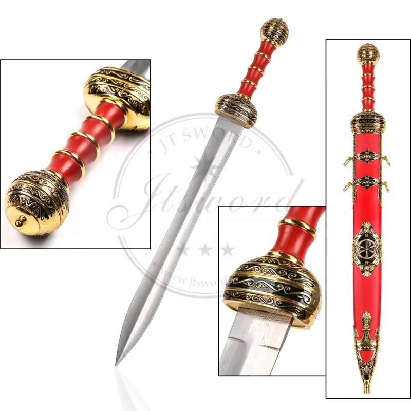 Espada de Gladius de batalla Romana de Damasco, coleccionable