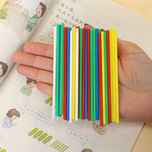 Palitos de conteo, tiras de colores, matemáticas para primaria, palitos de demostración de aritmética mental para niños, 10CM 20CM - Product Image 1