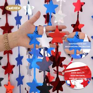 YACHEN 1*2M Rideaux à franges en feuille d'or pour fête d'étoiles dorées pour la fête du Nouvel An, accessoires de photomaton, décorations de fête d'anniversaire - Product Image 5