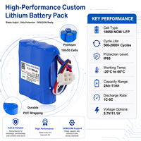 Baterai Lithium Kustom 11.1V 1800mAh NMC 3S untuk Pesawat RC Sayap Tetap, Kamera CCTV Genggam, Instrumen Medis Portabel