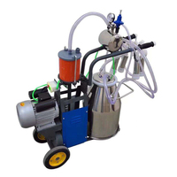 Machine à traire de type roue polyvalente de qualité supérieure facile à utiliser équipement de traite de chameau de chèvre de vache laitière pour la ferme