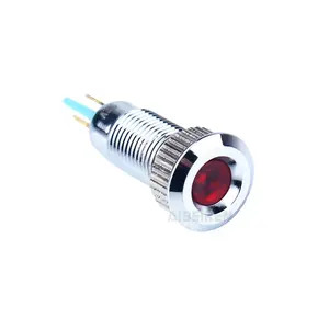 8毫米直径指示器凹头焊接端子迷你点发光二极管照明交流防水电热水器指示灯