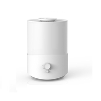 Humidificateur ultrasonique silencieux cylindrique en plastique de 2,5 L, 25 W, avec buse, commande mécanique, arrêt automatique, 100-240 V AC, prise US/EU/UK