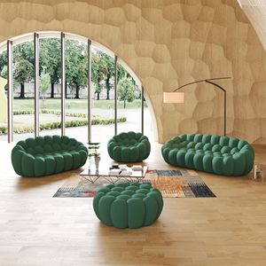 Sofá Cama de 3 Plazas Atunus con Envío Directo desde EE. UU., Moderno Sofá de Fútbol con Tela de Malla de Panal 3D en Verde para Sala de Estar - Product Image 1