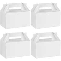 Boîte à cupcakes en cellophane avec fenêtre, pour bonbons, biscuits, desserts, emballage cadeau, à emporter