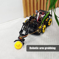 Kit de Robot de Brazo Mecánico Tscinbuny 4WD, Programación de Código Abierto, Robot Inalámbrico, Brazo Mecánico con Garra, Kit de Inicio para Robot