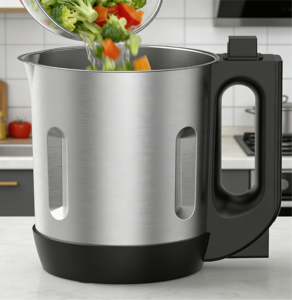 Mixeur-<span class=keywords><strong>Cuiseur</strong></span> Alimentaire Auto-Nettoyant SM6010 à Grande Capacité de 1,2 L, Idéal <span class=keywords><strong>pour</strong></span> la Cuisine Quotidienne des Familles – Vente Directe Usine - Product Image 2