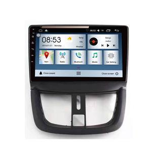 Lecteur multimédia automobile Android pour PEUGEOT <span class=keywords><strong>207</strong></span> 2008-2014 Navigation GPS intégrée <span class=keywords><strong>Autoradio</strong></span> pour lecteur MP5 Stéréo Unité principale - Product Image 1