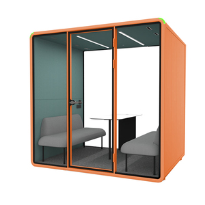 Cabine de bureau acoustique insonorisée pour discussion privée entre 4 personnes, idéale pour les startups - Product Image 2