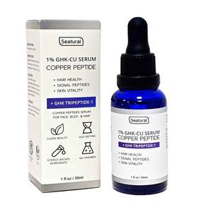 Sérum aux peptides de cuivre GHK-CU pour la peau, les cheveux et le cuir chevelu, hydratant <span class=keywords><strong>anti</strong></span>-âge pour les ridules et l'élasticité de la peau - Product Image 1