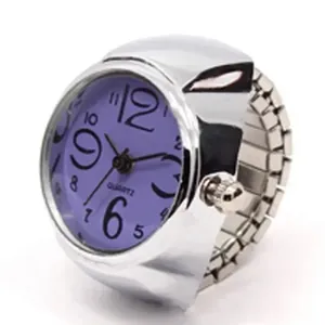 Montre Bague de Couple Vintage Punk avec Bracelet Élastique en Alliage, Bijou Homme Femme, Cadran Chiffres Romains, 28 Styles, Mini Montres à Quartz - Product Image 6