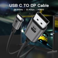 UNIEAN Fábrica al por mayor HD 2M 3M 8K 60Hz Cable de transferencia de datos USB Tipo C A 2,1 DP Cable Para Cable de video a TV móvil ps5