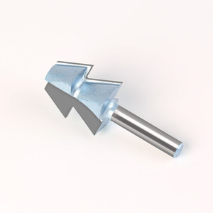 Jeu de mèches de toupie à tige ronde de 12mm et 8mm et 1/2 pouces avec poignée en alliage Outils de travail du bois Tiroir à glissière Lightning Tenon Cutter - Product Image 5