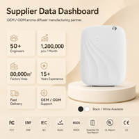 Diffuseur d'arômes sans eau haute capacité 400 ml, machine à parfum silencieuse 38 dB, fixation murale et sur table pour la maison
