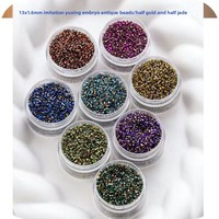 Perles en verre de style antique à motif dragon estampé or 16 mm, ouvertures thermosoudées, perles pour la fabrication artisanale DIY, perles de style traditionnel