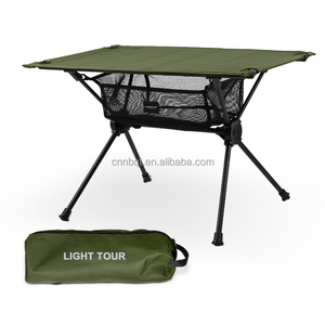 FACTORY DIRECT Hiking BBQ Beach Camping Foldable Backpack Table Small Foldable Outdoor Camping Aluminum Mini Table